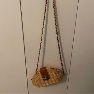 J.McLaughlin Crossbody Straw Bag